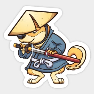 Shiba Inu Ronin Sticker